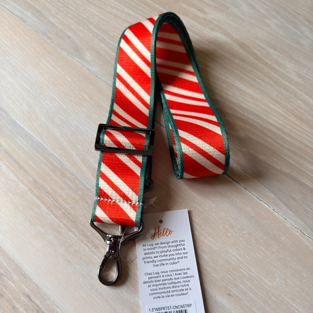 Lug - Holiday 2025 Exclusive Bag Strap - Candy Cane